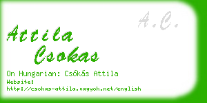 attila csokas business card